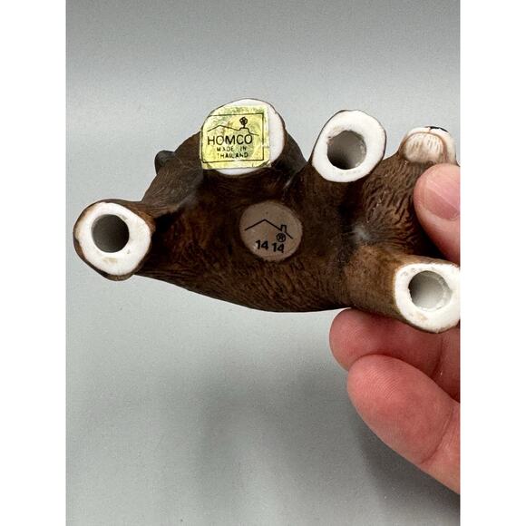 Vintage Homco Home Interiors #1414 Set of 3 Brown Bear Cubs Figurines - Picture 10 of 14